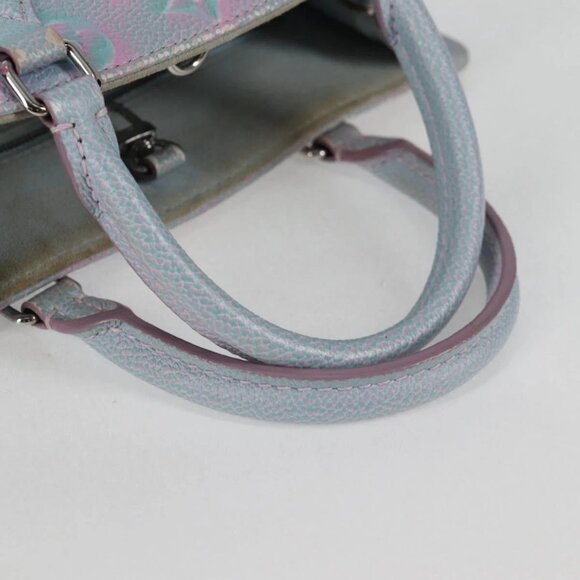 LOUIS VUITTON Monogram Empreinte On The Go PM Bag 2way Blue M46067 Auth MX449A - Picture 10 of 16